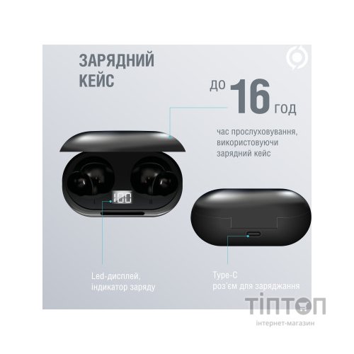Навушники Piko TWS-MusicBox Black (1283126583414)