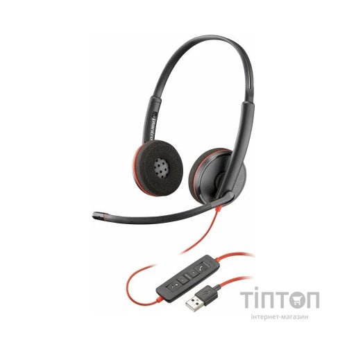 Навушники Poly BlackWire C3220 USB-A Bulk Stereo (77R32A6)