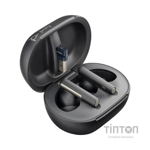 Навушники Poly Voyager Free 60+ Earbuds + BT700A + TSCHC Black (7Y8G3AA)