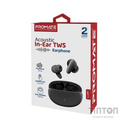 Навушники Promate Lush Black (lush.black)