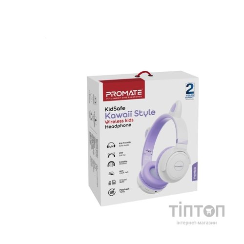 Навушники Promate Panda Lilac (panda.lilac)