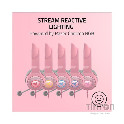 Навушники Razer Kraken Kitty V2 Quartz (RZ04-04730200-R3M1)