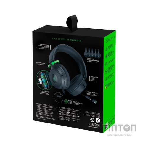Навушники Razer Kraken V4 X Black (RZ04-05180100-R3M1)