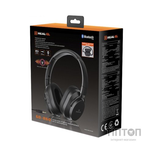 Навушники REAL-EL GD-860 Black