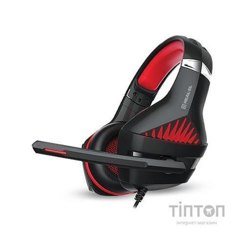 Навушники REAL-EL GDX-7600 Black-Red