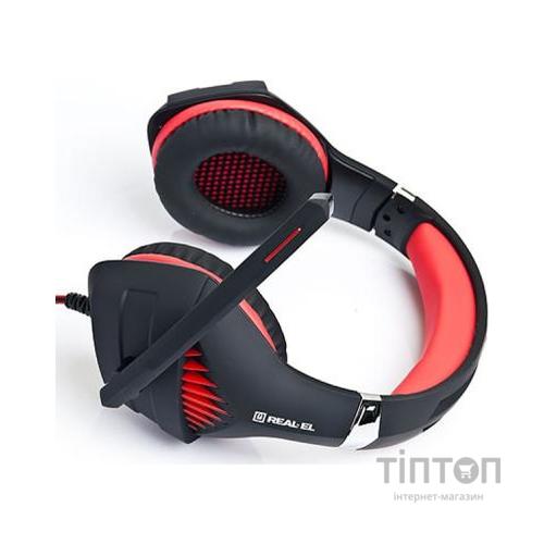 Навушники REAL-EL GDX-7600 Black-Red