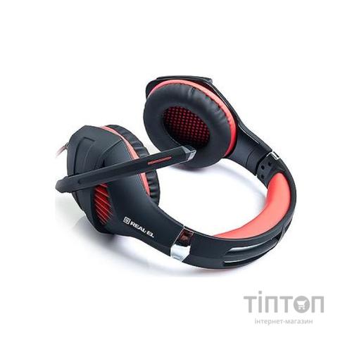 Навушники REAL-EL GDX-7600 Black-Red