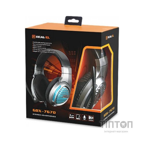 Навушники REAL-EL GDX-7670 Gun Metal