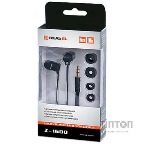 Навушники REAL-EL Z-1600 чорний
