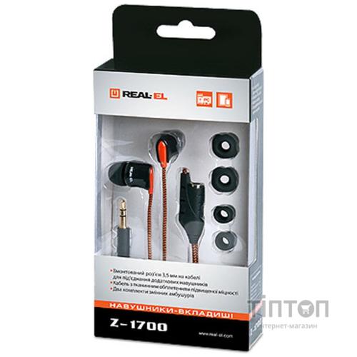 Навушники REAL-EL Z-1700 чорний