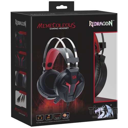 Навушники Redragon Memecoleous Black-Red Vibration (75096)