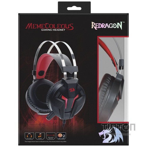 Навушники Redragon Memecoleous Black-Red Vibration (75096)