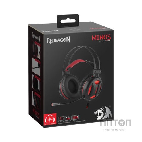 Навушники Redragon Minos Surround 7.1 Black-Red (78368)