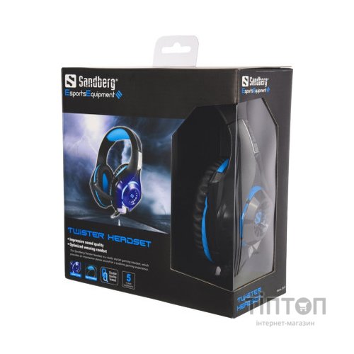 Навушники Sandberg Twister Headset Led Black (125-79)
