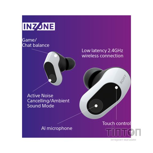 Навушники Sony INZONE Buds White (WFG700NW.CE7)