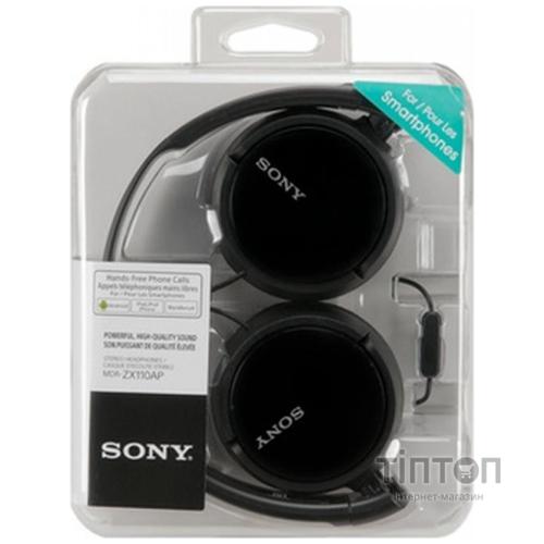Навушники Sony MDR-ZX110AP чорний