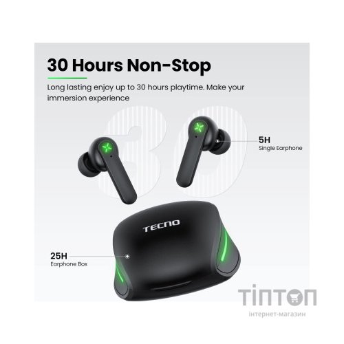 Навушники Tecno G01 Black (4895180780899)