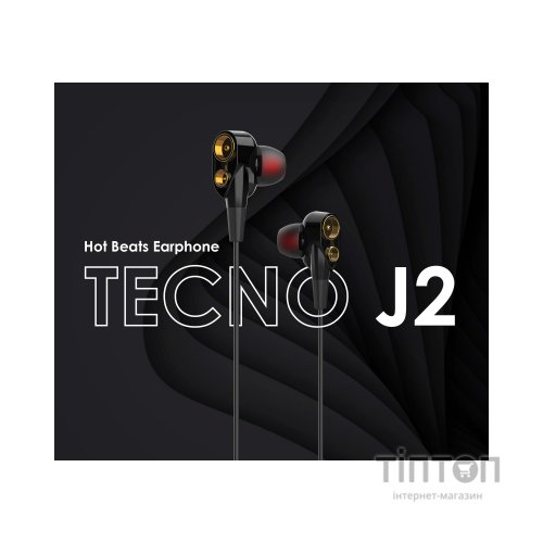 Навушники Tecno Hot beats J2 (4895180748967)