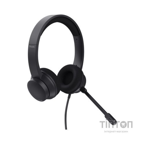 Навушники Trust Ayda USB-ENC Black (25089)