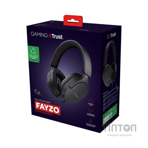 Навушники Trust GXT 489 Fayzo Black (24898)