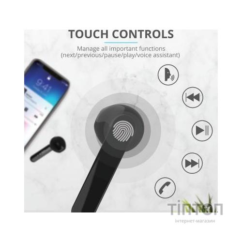 Навушники Trust Primo Touch True Wireless Mic Black (23712)