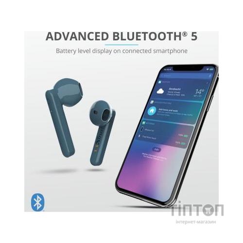 Навушники Trust Primo Touch True Wireless Mic Blue (23780)