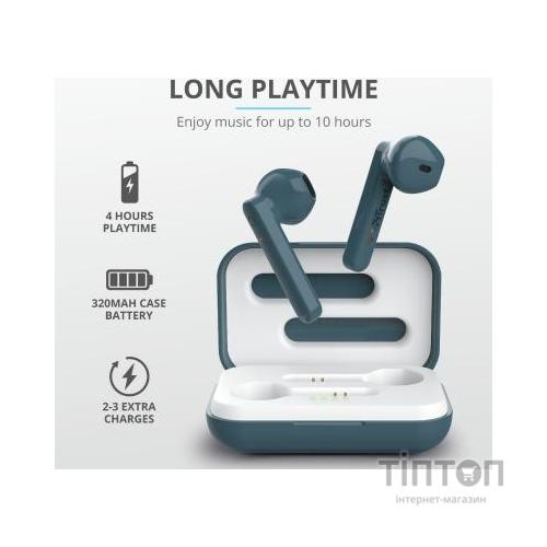 Навушники Trust Primo Touch True Wireless Mic Blue (23780)