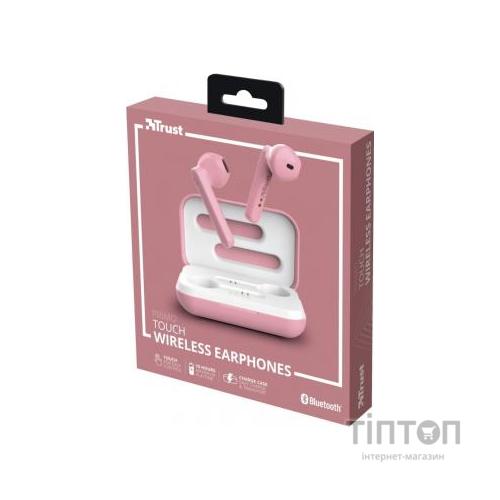 Навушники Trust Primo Touch True Wireless Mic Pink (23782)
