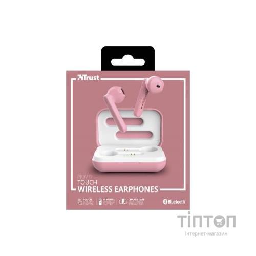 Навушники Trust Primo Touch True Wireless Mic Pink (23782)