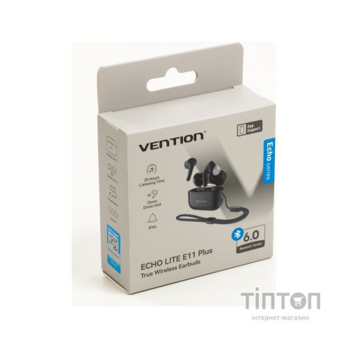 Навушники Vention Echo Lite E11 Plus Black (NBVB0-Plus)