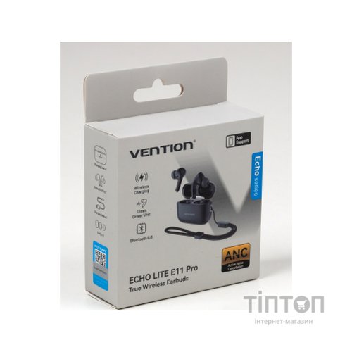 Навушники Vention Echo Lite E11 Pro Black (NBVB0-Pro)