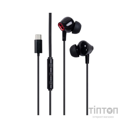 Навушники Vention Echo Lite USB-C In-Ear Wired Black (GBBBAV)