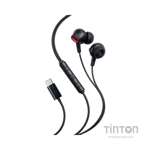 Навушники Vention Echo Lite USB-C In-Ear Wired Black (GBBBAV)
