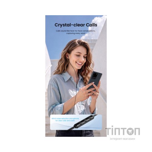 Навушники Vention Echo Lite USB-C In-Ear Wired Black (GBBBAV)
