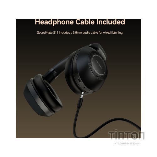 Навушники Vention S11 SoundMate Wireless Black (NBBB0)