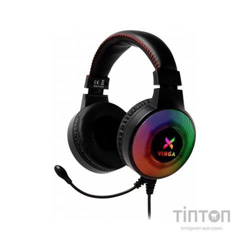 Навушники Vinga HSCU-100 Gaming LED Black (HSCU-100)