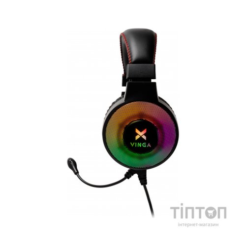 Навушники Vinga HSCU-100 Gaming LED Black (HSCU-100)