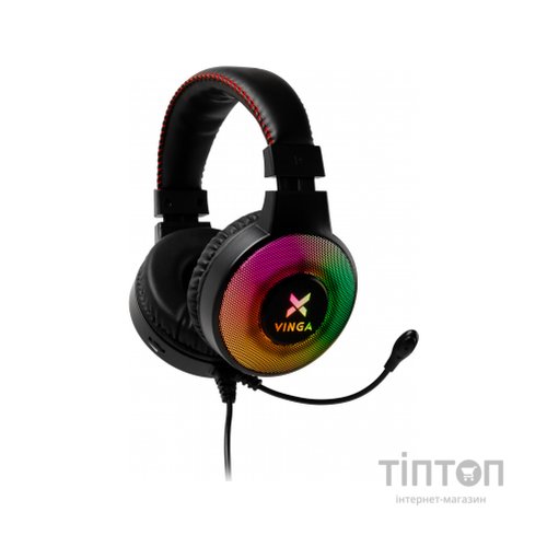 Навушники Vinga HSCU-100 Gaming LED Black (HSCU-100)