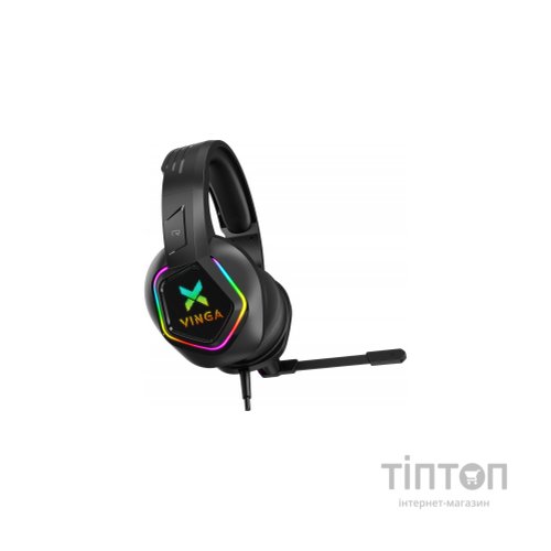 Навушники Vinga HSCU-160 Gaming LED Black (HSCU-160)