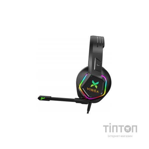 Навушники Vinga HSCU-160 Gaming LED Black (HSCU-160)