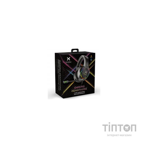 Навушники Vinga HSCU-160 Gaming LED Black (HSCU-160)