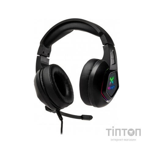 Навушники Vinga HSCU-160 Gaming LED Black (HSCU-160)