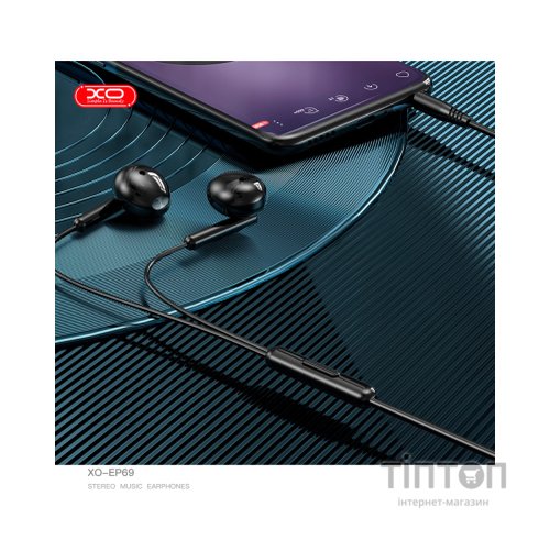 Навушники XO EP69 Black (XO-EP69-BK)