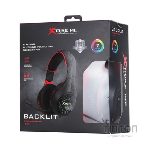 Навушники Xtrike ME GH-710 Rainbow Black (GH-710)