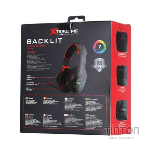 Навушники Xtrike ME GH-710 Rainbow Black (GH-710)