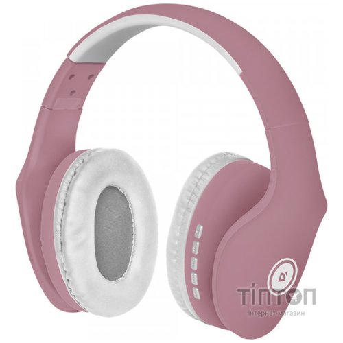 Навушники з мікрофоном Defender FreeMotion B525 Bluetooth, біло-рожевий (63528)