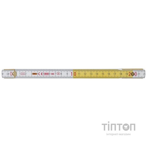 Лінійка будівельна Neo Tools складывающаяся деревянная, 2 м (74-020)