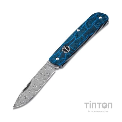 Ніж Boker Plus Tech Tool Damast Blue (01BO559DAM)