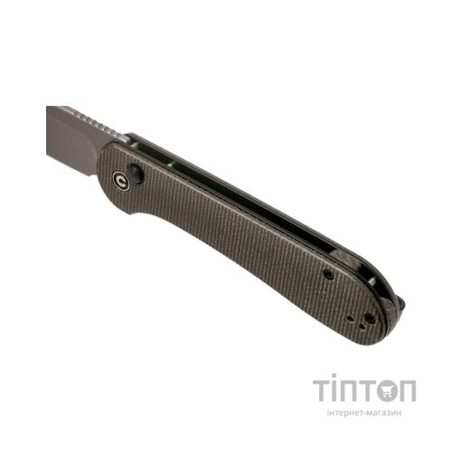 Ніж Civivi Button Lock Elementum Dark Green Micarta (C2103C)