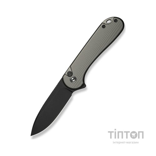 Ніж Civivi Button Lock Elementum II, Grey Aluminum, Darkwash (C18062PD-1)